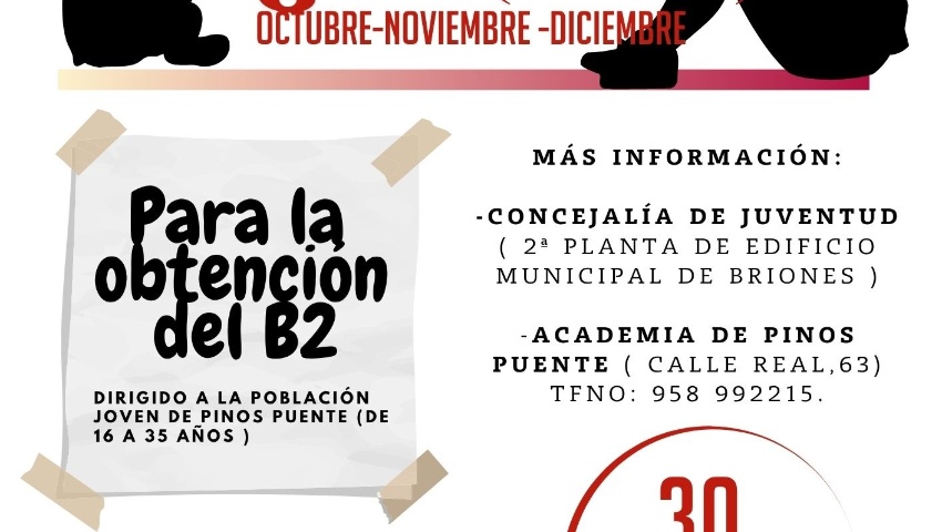 JUVENTUD 2025 Formación intensiva de inglés en Pinos Puente.