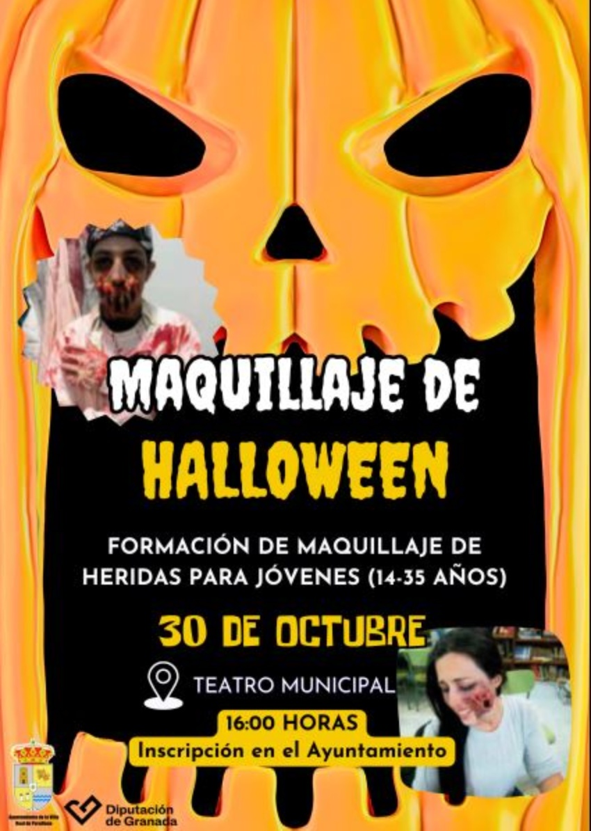 JUVENTUD 2024 PROGRAMA 2404 TALLER FORMACION MAQUILLAJE DE HALLOWEEN (PURULLENA)