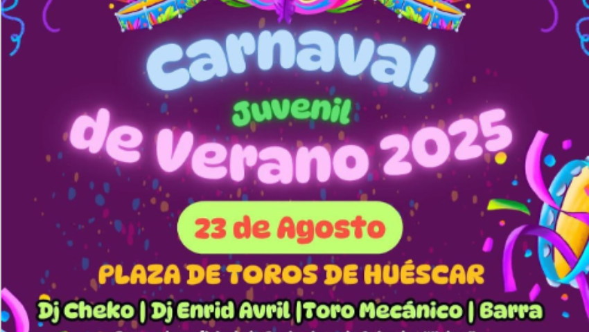 JUVENTUD 2025  Carnaval juvenil verano 2025