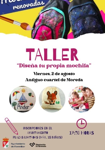 JUVENTUD 2024 PROGRAMA 2404 DISEÑA TU PROPIA MOCHILA  (MORERÁBOR)