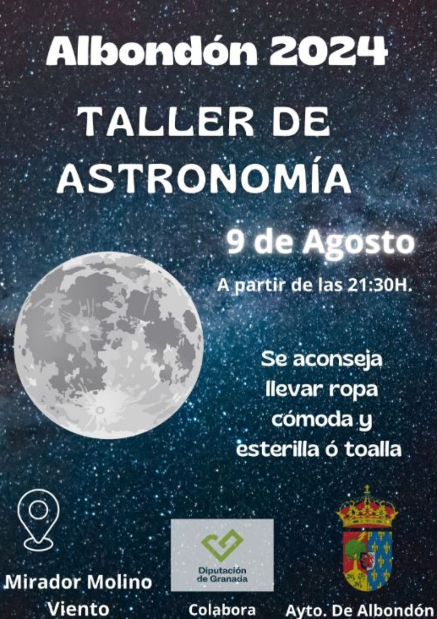 JUVENTUD 2024 PROGRAMA 2404 TALLER DE ASTRONOMIA (ALBONDÓN)