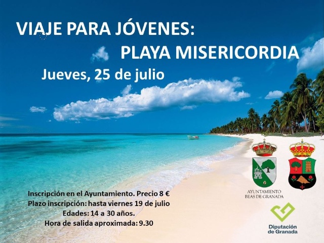 JUVENTUD 2024 PROGRAMA 2024 VIAJE JUVENIL A LA PLAYA DE LA MISERICORDIA (BEAS DE GRANADA)