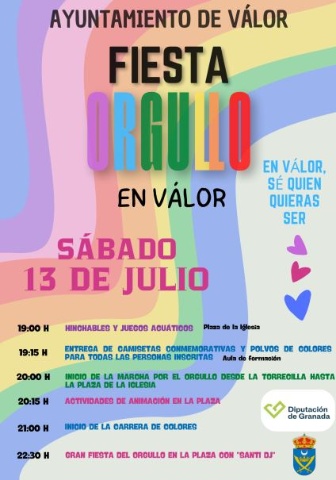 JUVENTUD 2024 PROGRAMA 2404 ENCUENTROS POR LA DIVERSIDAD: FIESTA DEL ORGULLO LGTBIQ+ (VÁLOR)