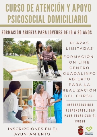 JUVENTUD 2024. PROGRAMA 2404 ACTIVIDADES DE FORMACIÓN ATENCIÓN Y APOYO PSICOSOCIAL DOMICILIARIO (LA PEZA)