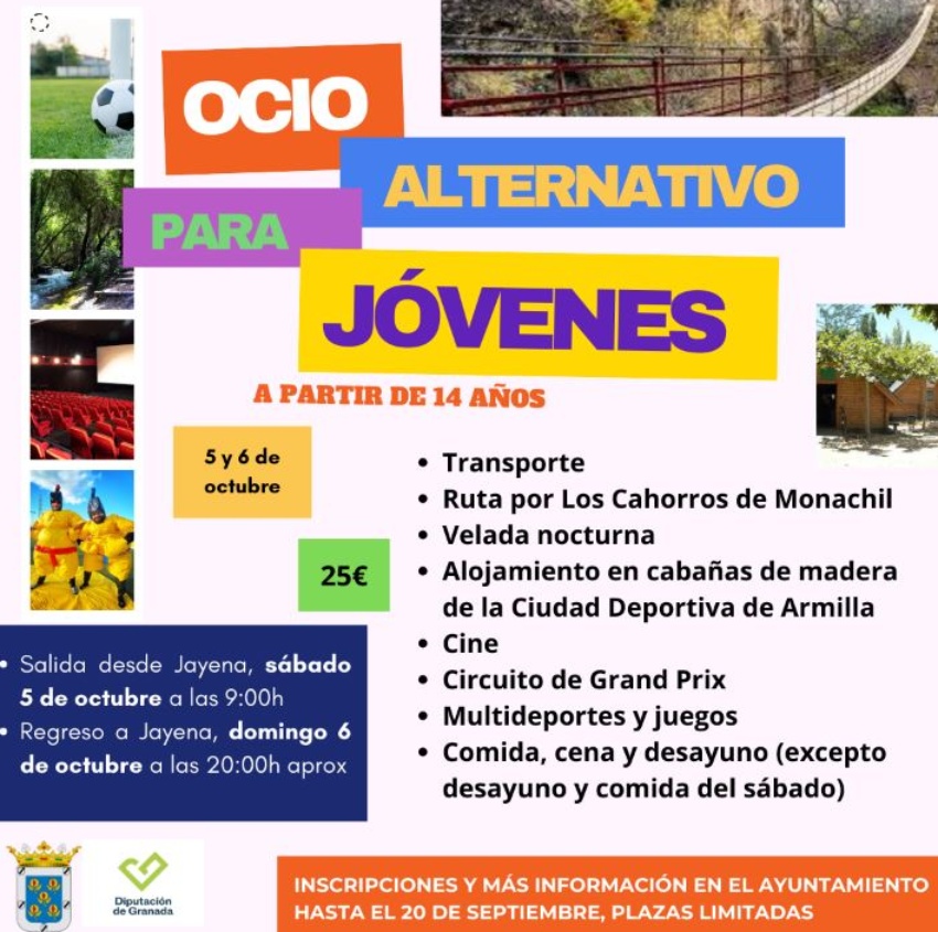 JUVENTUD 2024 OCIO ALTERNATIVO PARA JOVENES (JAYENA)