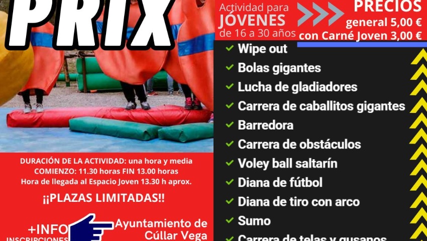 JUVENTUD 2025 GRAND PRIX 2025, una propuesta del P.M.J. de Cúllar Vega.