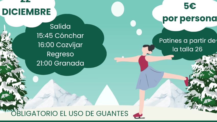 JUVENTUD 2025 -  Patinaje sobre hielo en Granada desde Villamena.