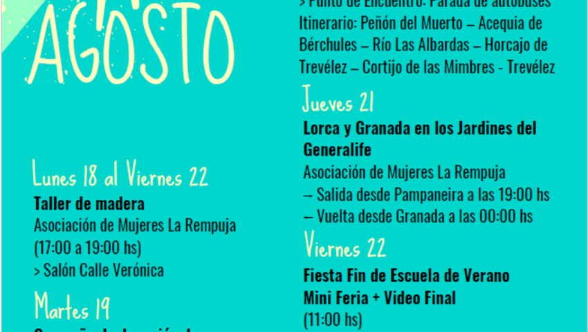 JUVENTUD 2025  VERANO CULTURAL 2025 EN PAMPANEIRA