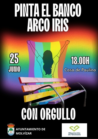 JUVENTUD 2024 PROGRAMA 2404 PINTA EL BANCO EN ARCO IRIS (MOLVIZAR)