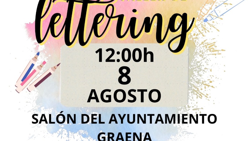 JUVENTUD 2025  TALLER DE LETTERING EN GRAENA.
