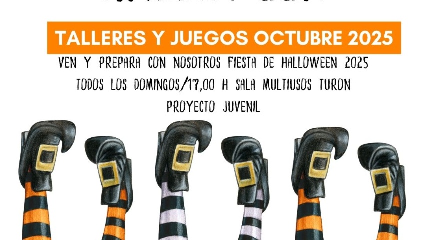 JUVENTUD 2025 Talleres y juegos octubre 2025 en Turón.