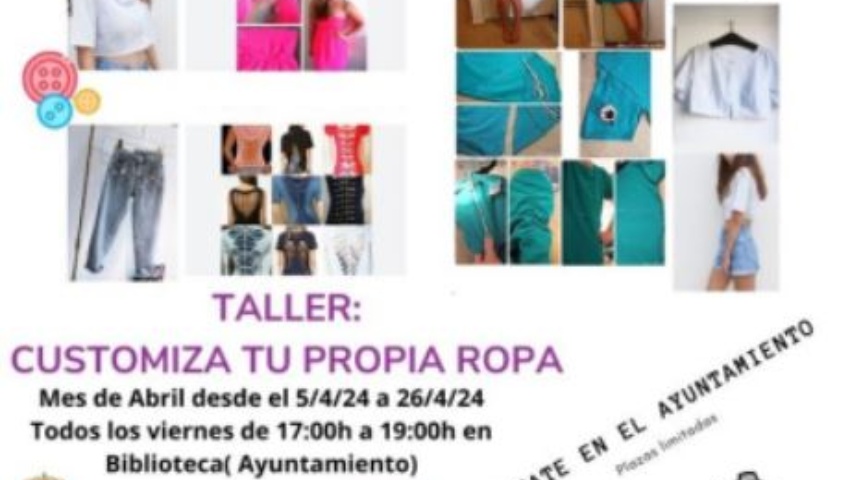 JUVENTUD 2024: TALLER DE CUSTOMIZACION Y RECICLAJE DE ROPA PARA JOVENES (VALDERRUBIO)