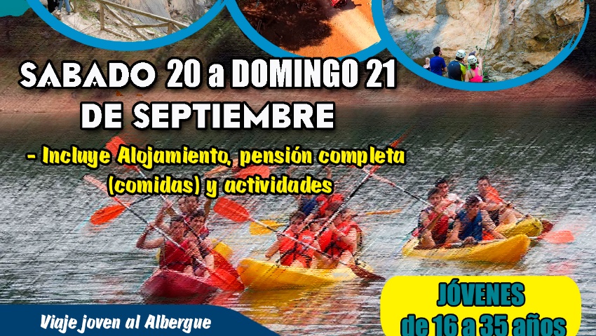 JUVENTUD 2025  Programa 2404- Viaje joven a Cazorla desde Campotejar.