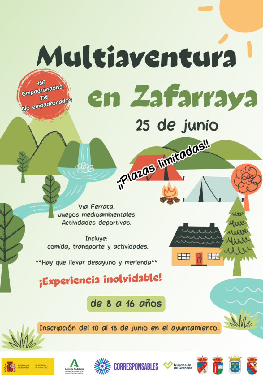 JUVENTUD 2024. PROGRAMA 2404 ACAMPADA EN ZAFARRAYA (FORNES)