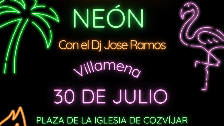 JUVENTUD 2025 PROGRAMA 2404 FIESTA NEÓN FLUOR EN VILLAMENA.