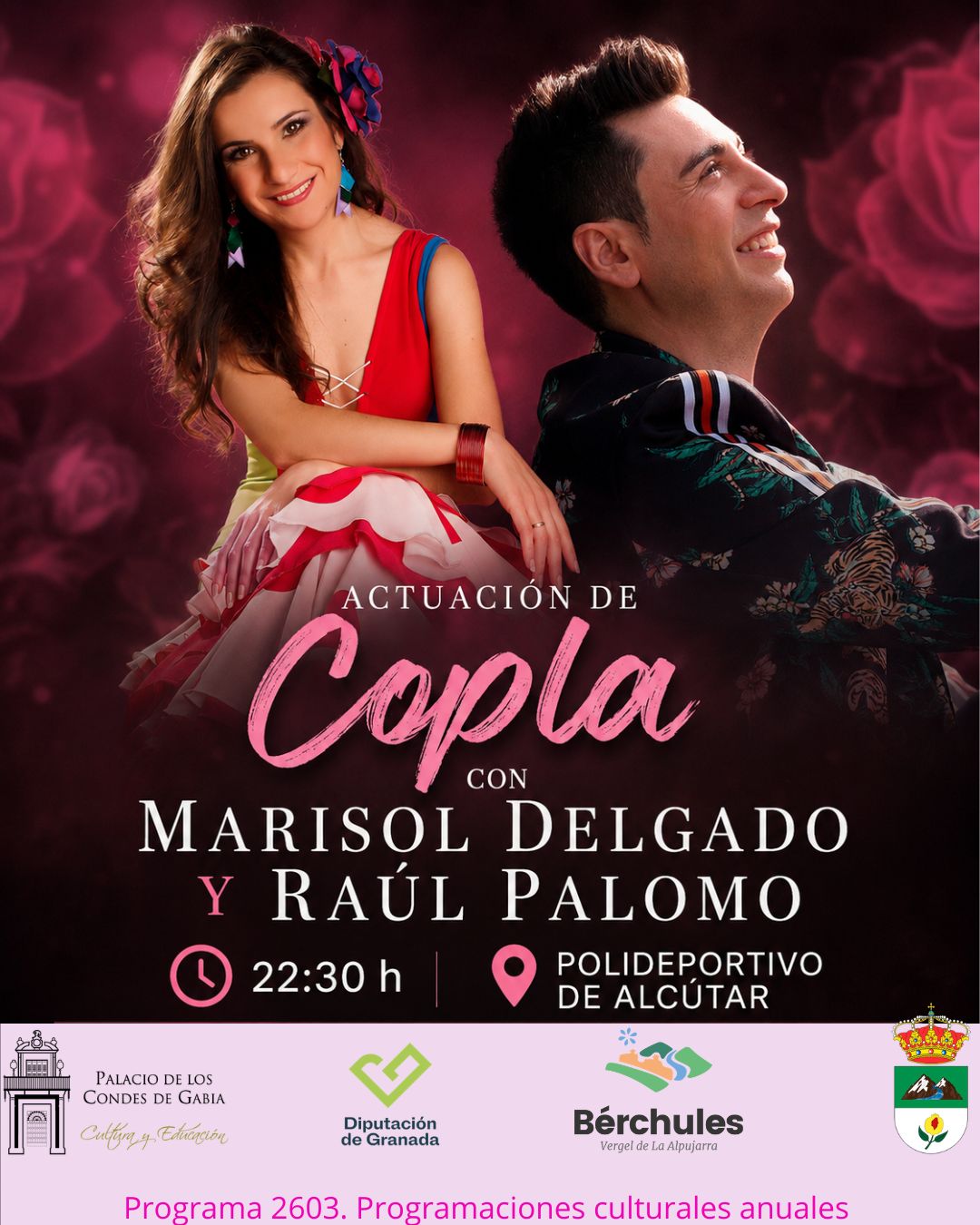 Actuación de copla con "Marisol Delgado y Raúl Palomo"
