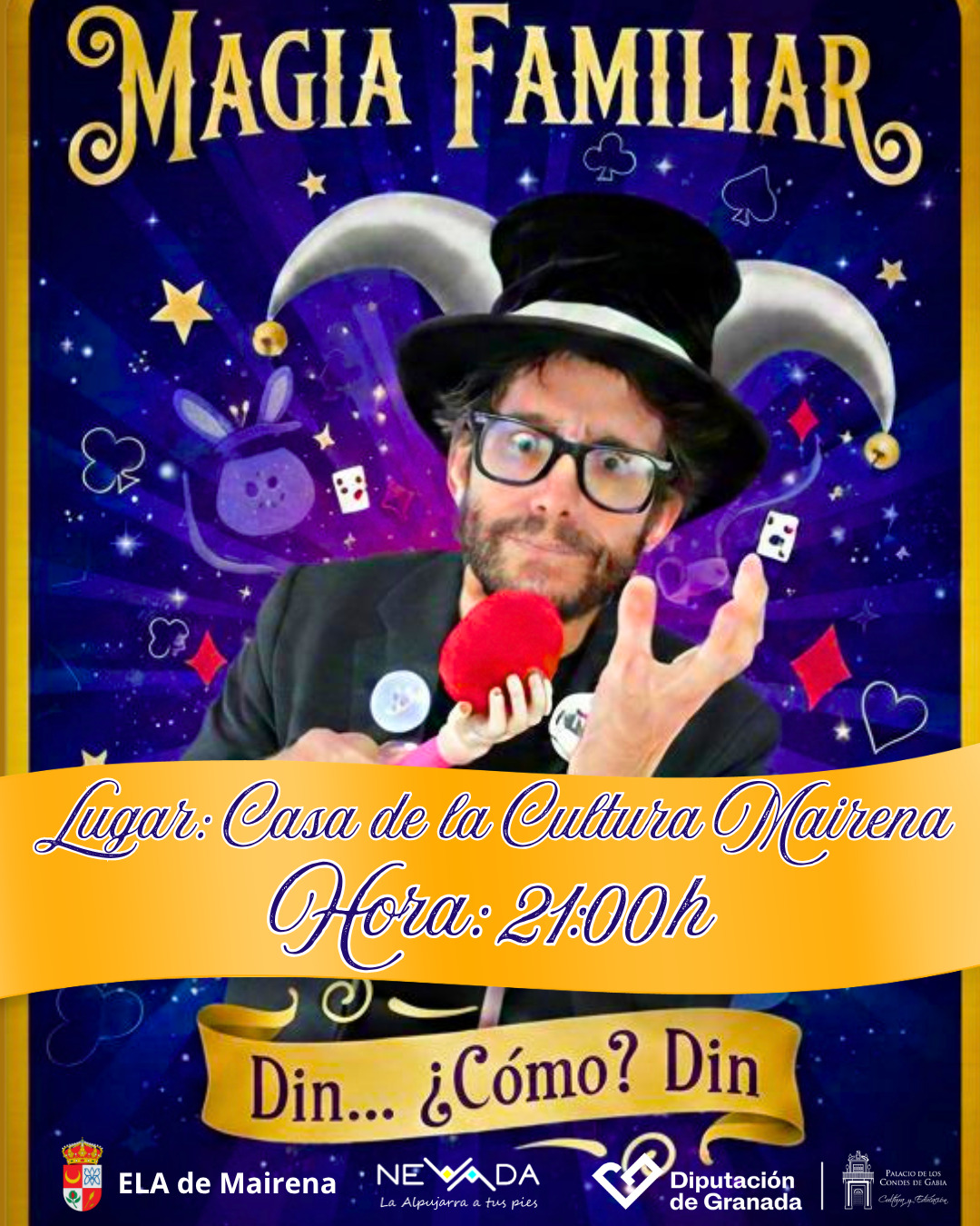 Actuación Magia en familia "Din, don", 7 AGOSTO 2026