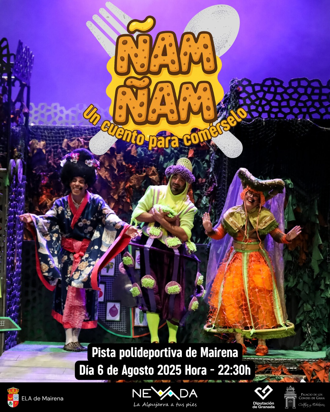 Artes escénicas "Ñam Ñam, un cuento para comérselo", 6 agosto 2025