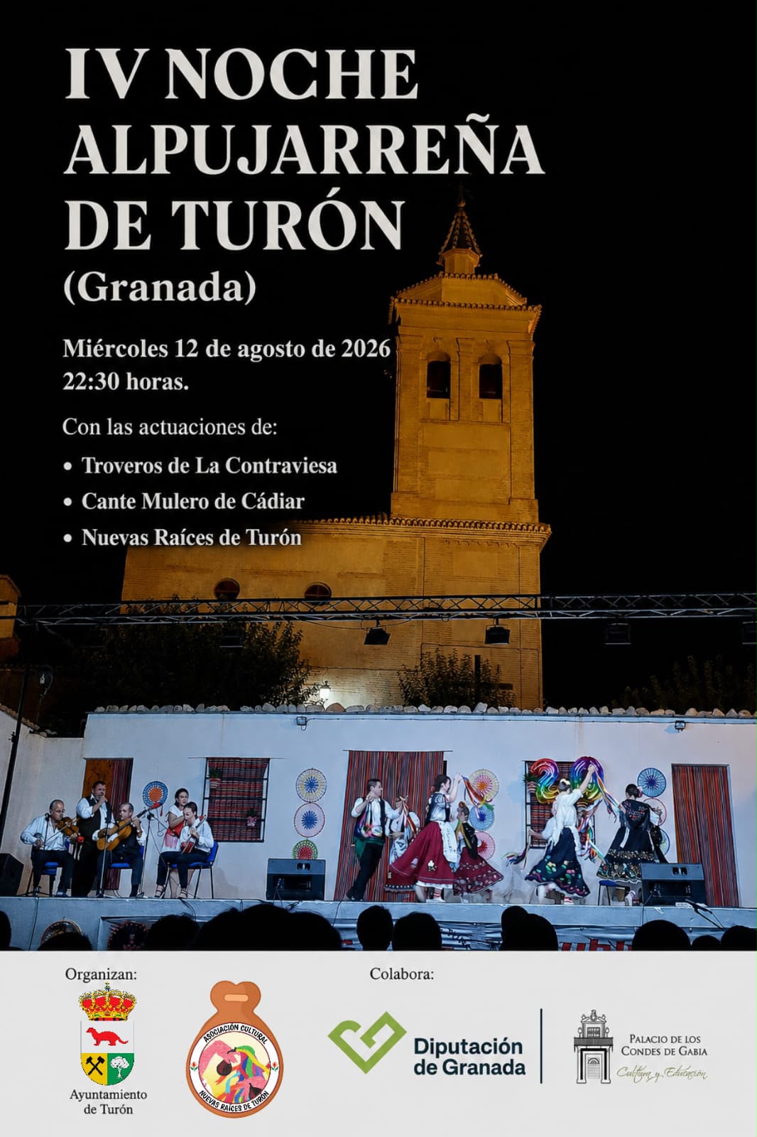 Noche Alpujarreña, música y baile tradicional, 12 agosto 2026