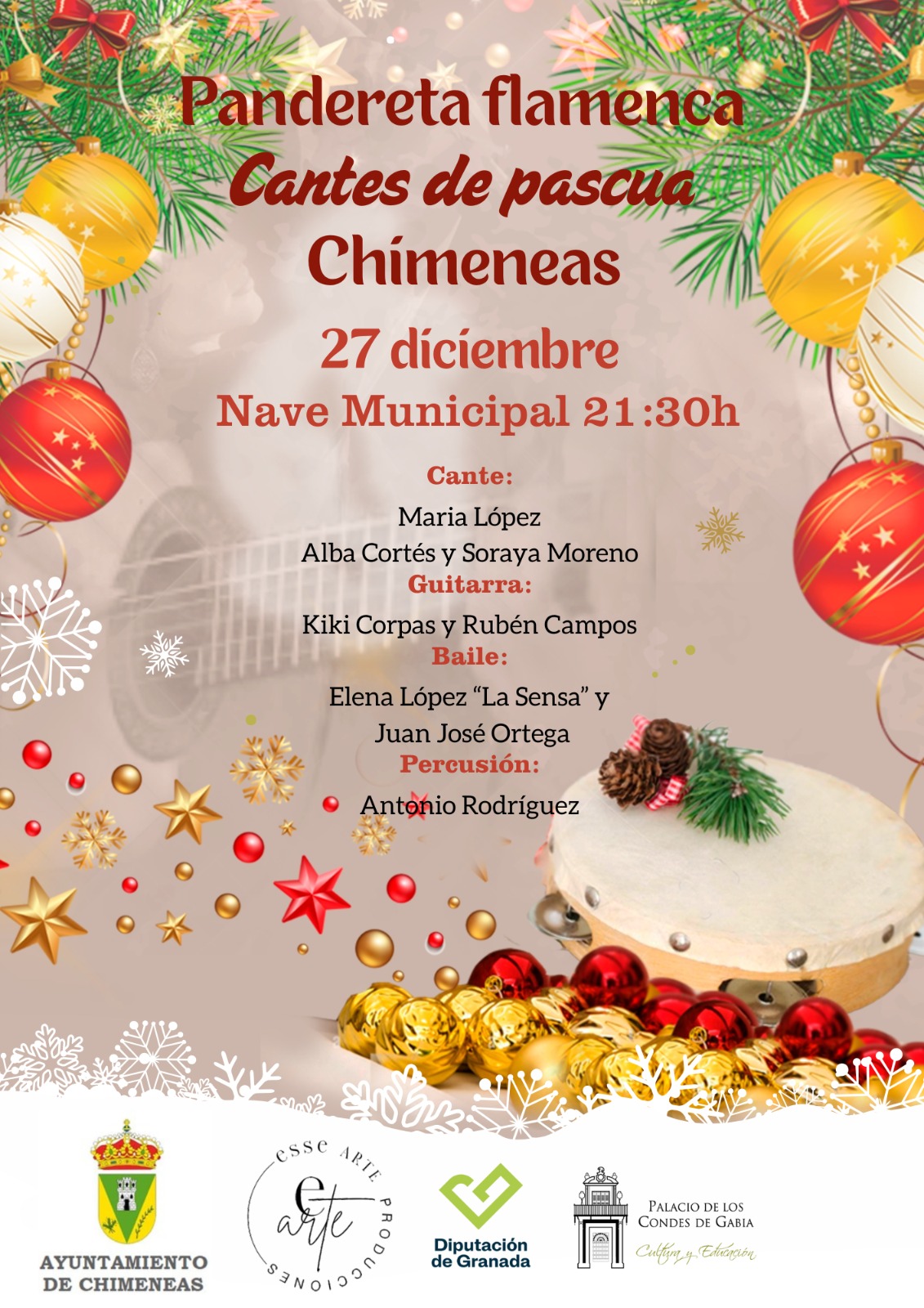 PANDERETA FLAMENCA CHIMENEAS