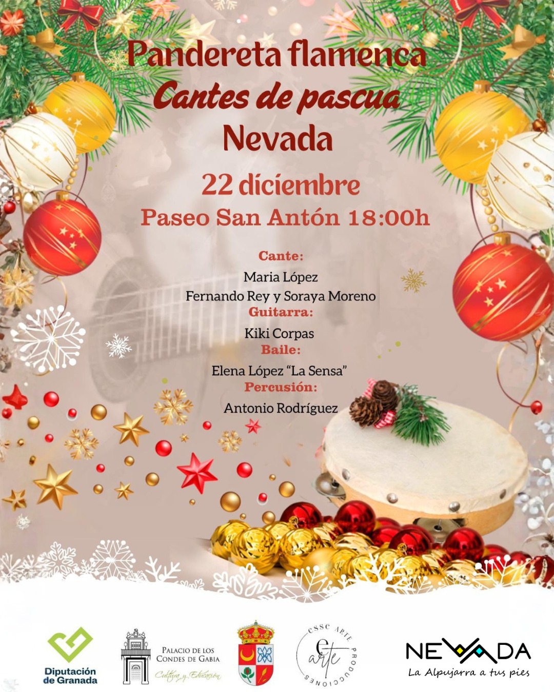 Pandereta Flamenca Cantes de Pascua