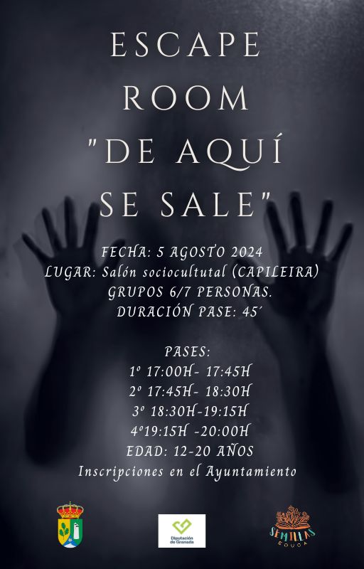 IGUALDAD 2024 De aquí se sale: Escape Room para la prevención de la violencia de género (Capileira)